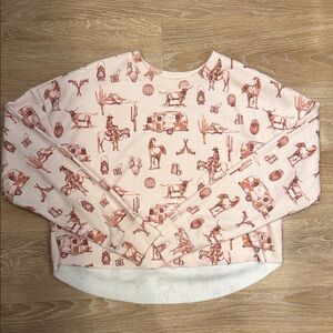 Women's Pink Graphic Sweatshirt